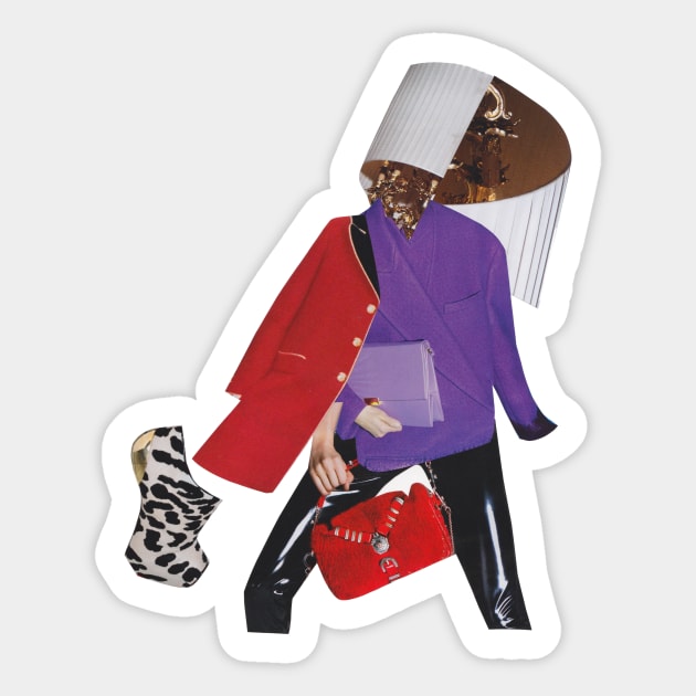 Fashion Lady Sticker by Luca Mainini